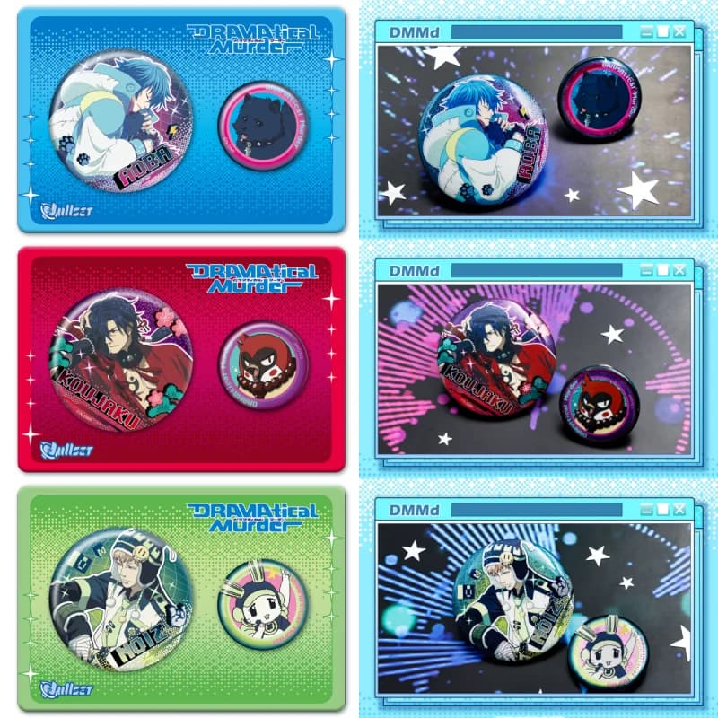 Original Nullset Dmmd Vol.2 Badge Set Aoba Koujaku Noiz Animation Peripheral Acg Goods Decoration Birthday Gift Toy