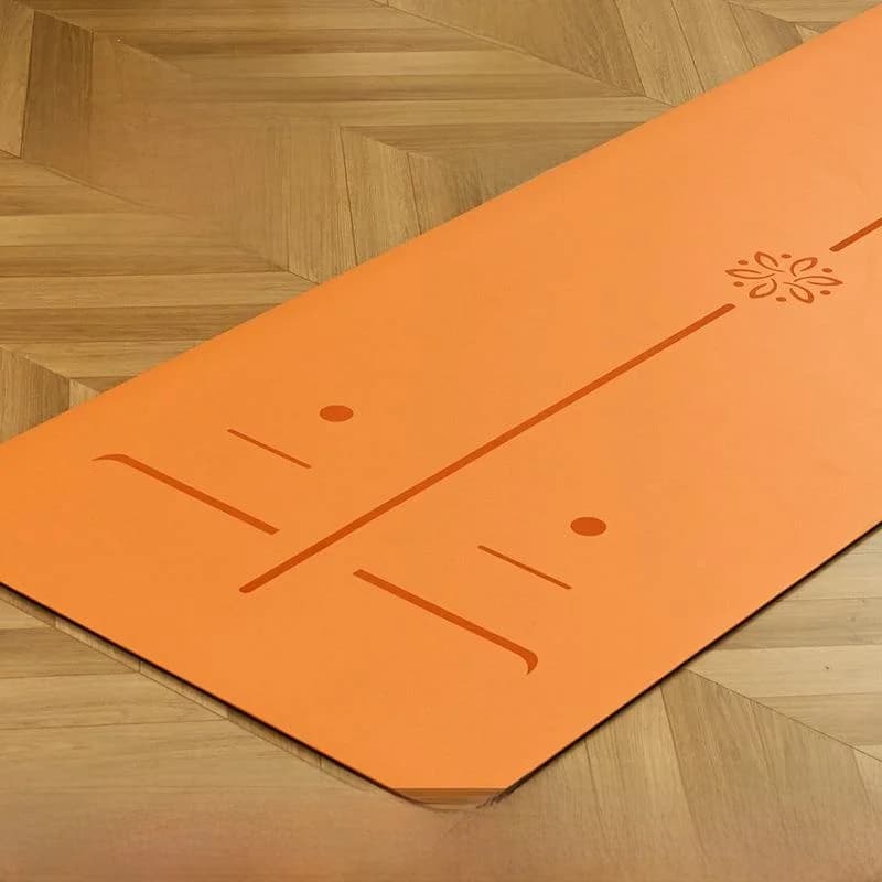Tappetino Yoga in Gomma Naturale Professionale Antiscivolo per Allenamento Fitness Stile Femminile Antiurto per Palestra Domestica e Principianti