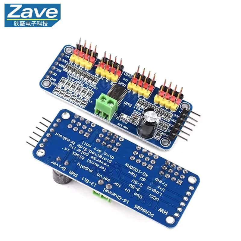 Snvi PCA9685PW Interfaccia PWM/Servo Driver-I2C a 16 canali a 12 bit Modulo PCA9685 Modulo scudo Raspberry pi servo scudo