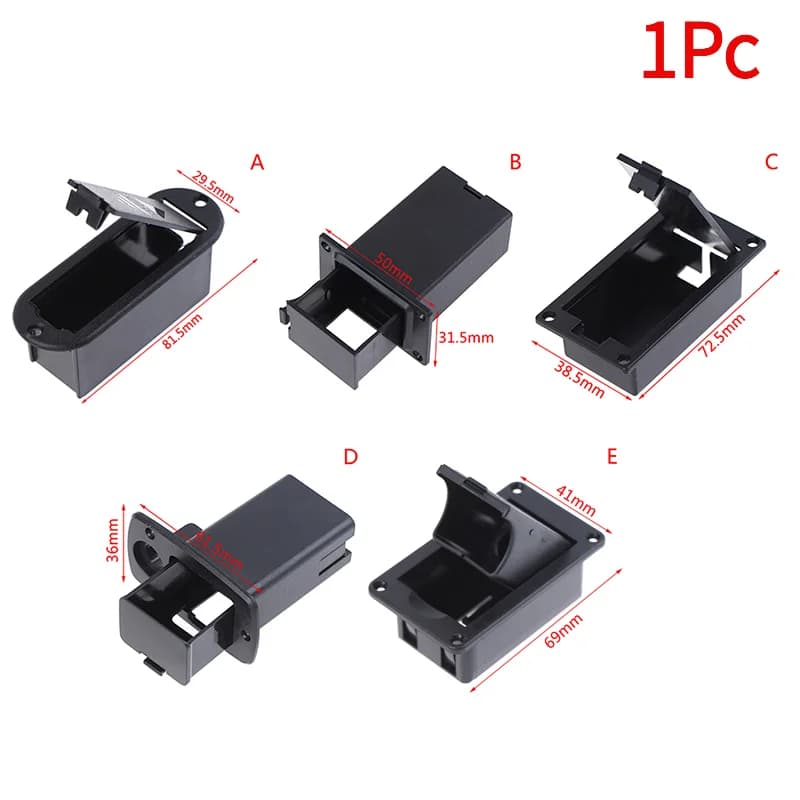 1Pc Active Bass Guitar Pickup 9V Battery Boxs 9V Pick Up Battery Holder/Case/ Cover.