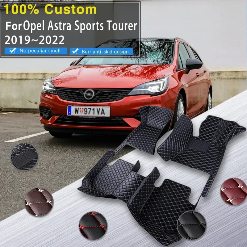 Tappetini per auto 3D per Opel Zafira Sports Tourer B16 2019 2020 2021 2022 Tappetino per auto in pelle Alfombra Para Auto Accessori auto Inter