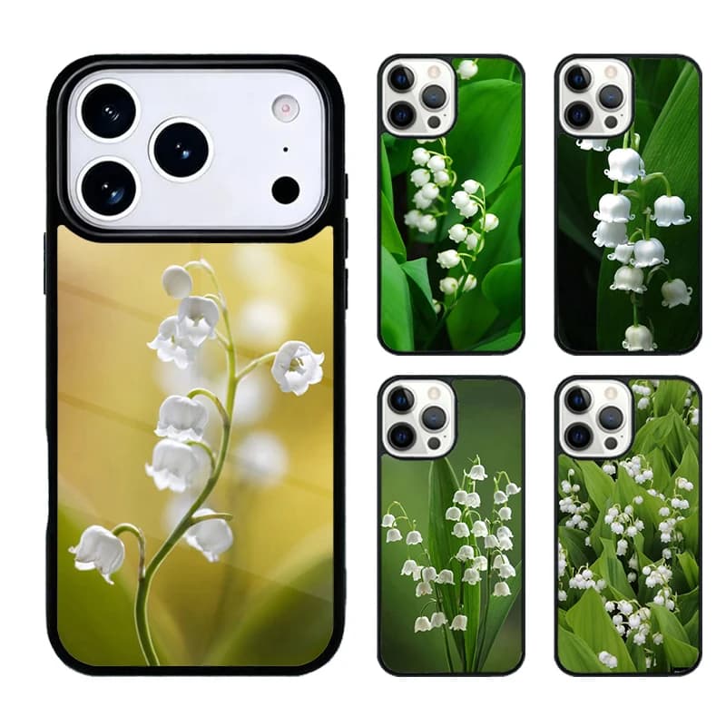 Cover per iPhone con motivo a giglio della valle, antiurto, per iPhone 17 Air, 16, 15, 14 Plus, 13, 12, 11 Pro Max