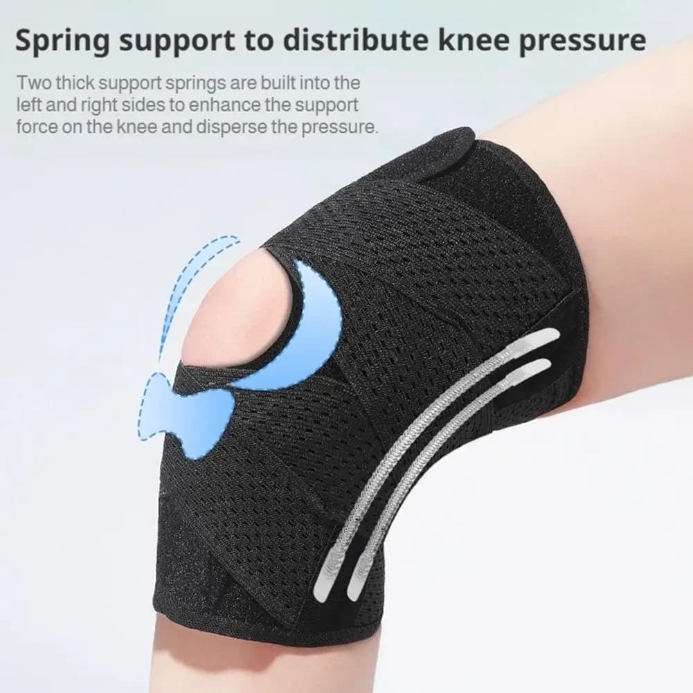 1 pz Supporto Ginocchio Fitness Fascia Elastica Nastro Protettivo Ginocchiera Sportiva per Calcio e Altri Sport