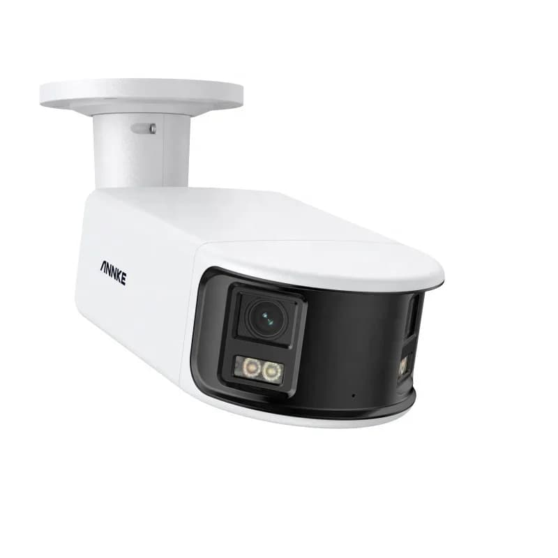 ANNKE 8MP Doppia Lente Panoramica AI AcuSense ColorVu POE Telecamera di Sicurezza IP Rilevazione del Movimento Telecamera CCTV 4K Supporto Audio a 2 Vie