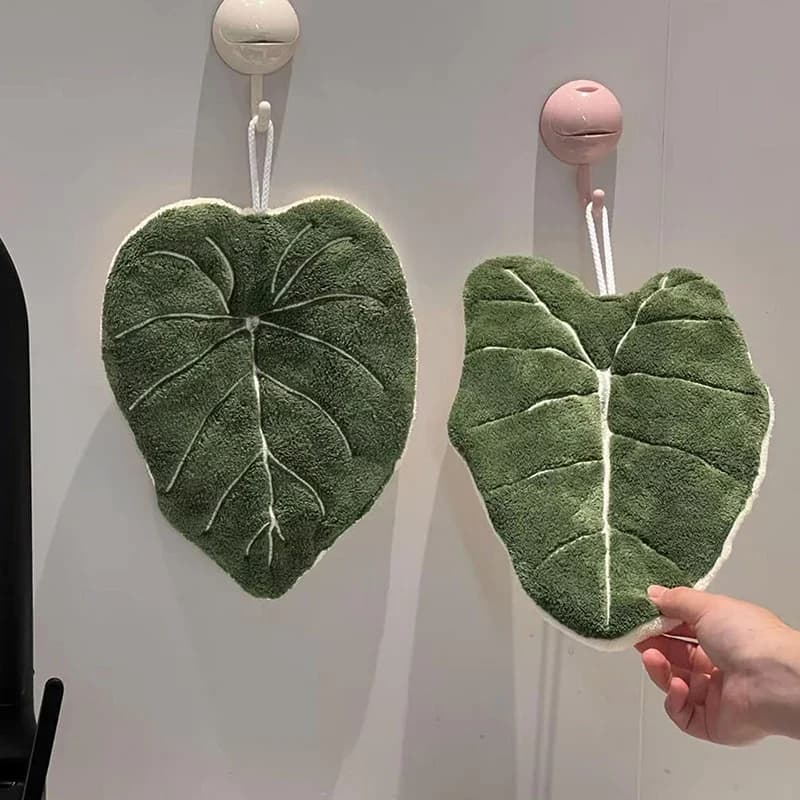 1PC pianta calda asciugamano per la pulizia asciugamano assorbente fazzoletto appeso addensato asciugamano da cucina bagno accessori da cucina