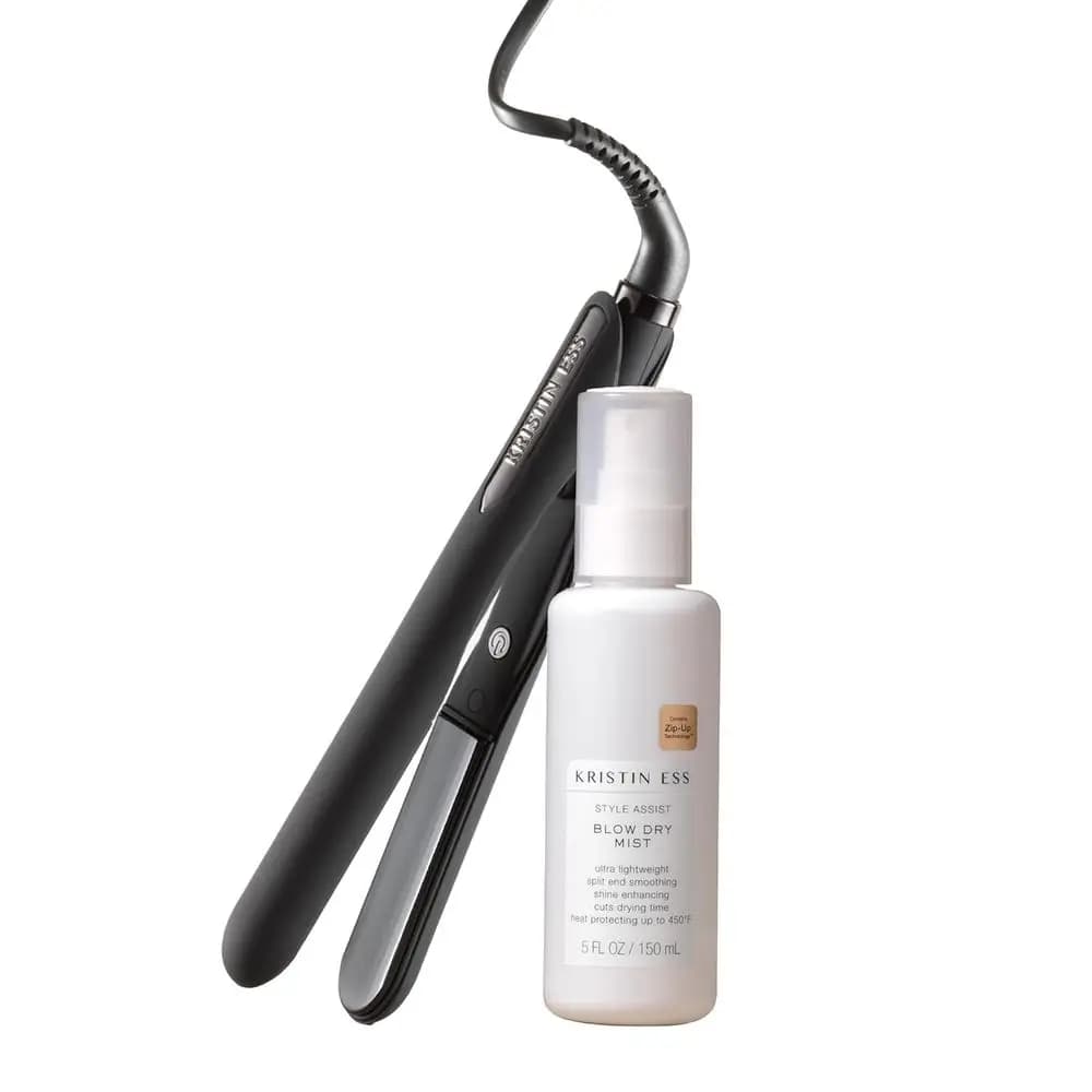 Mini Set Piastra per Capelli da Viaggio da 3/4 Pollici con Spray Protettivo dal Calore per Capelli Corti - Spegnimento Automatico