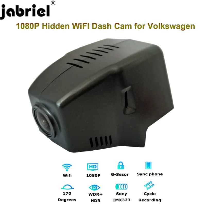 Jabriel Wifi Car Dvr for Volkswagen VW Passat Tiguan Touran Atlas Caddy B6 B7 B8 Mk2 2015 2017 2018 Dash Cam Camera