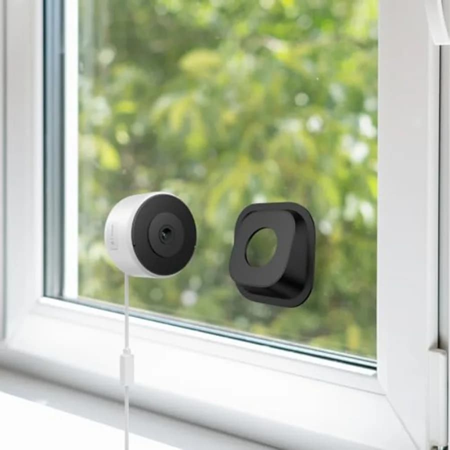 Luna 3MP 2K Window Camera, 2.4GHz and 5GHz WiFi6 Indoor Cameras for Home Security Outdoor, Smart AI Descriptive Motion Alert, C