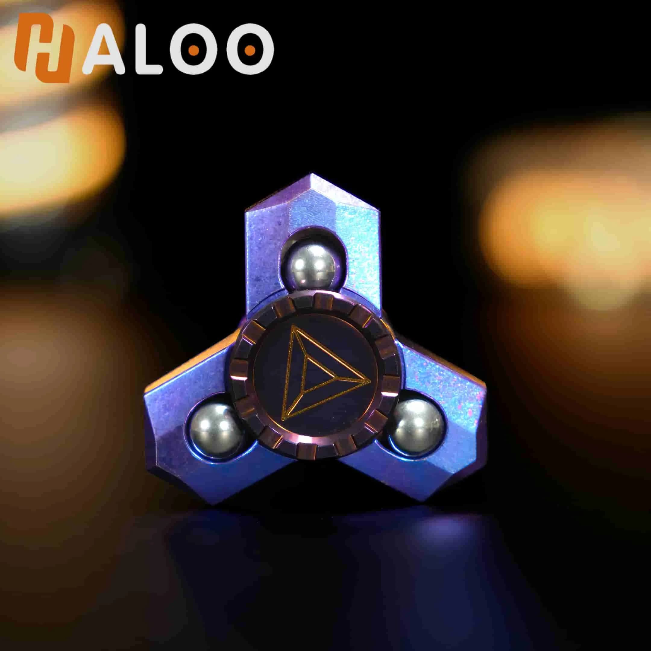 HalooPlayer Dazzling Shadow: Giocattolo Antistress e Spinner in Metallo per Ansia, Autismo ed EDC