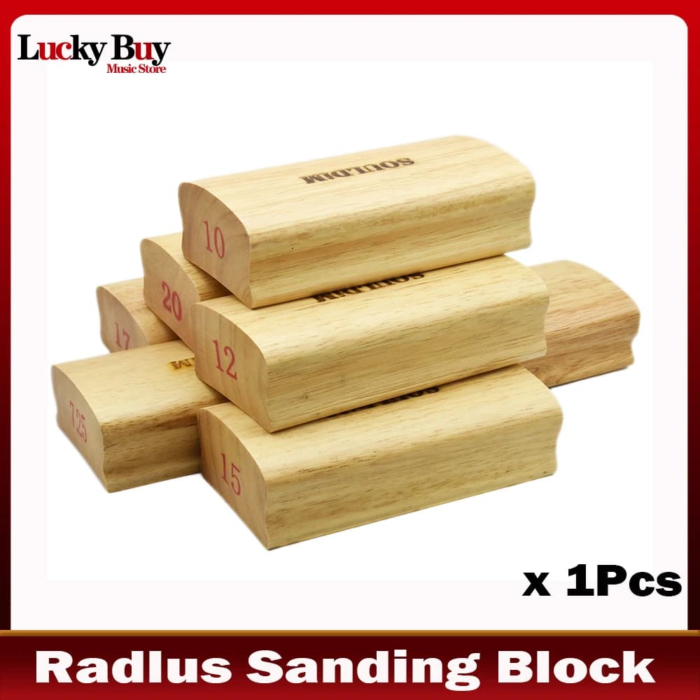 SOULDIM 7.25-20 pollici Chitarra in legno Raggio Levigatura Blocco Fret Livellamento Tastiera Doppio scopo Strumento per liutaio per chitarra