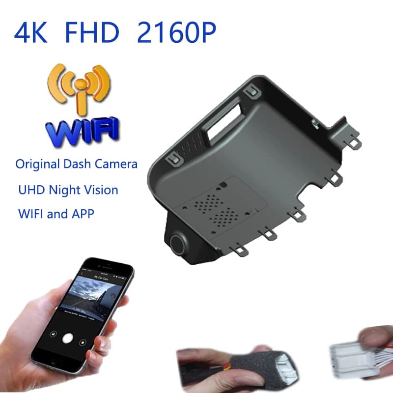 Video Recorder for Auto 4K Plug and Play, Camera DVR WiFi for Chery Tiggo TIGGO 7 8 2019 2020 2021 iCar v23 2025 Dashcam