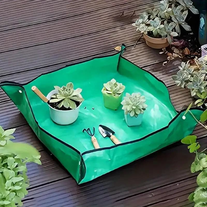 Tappetino per Piantare 1 Pezzo, Tappetino Pieghevole Impermeabile per Giardinaggio e Trapianto di Fiori, per Semina e Ripiantumazione Indoor