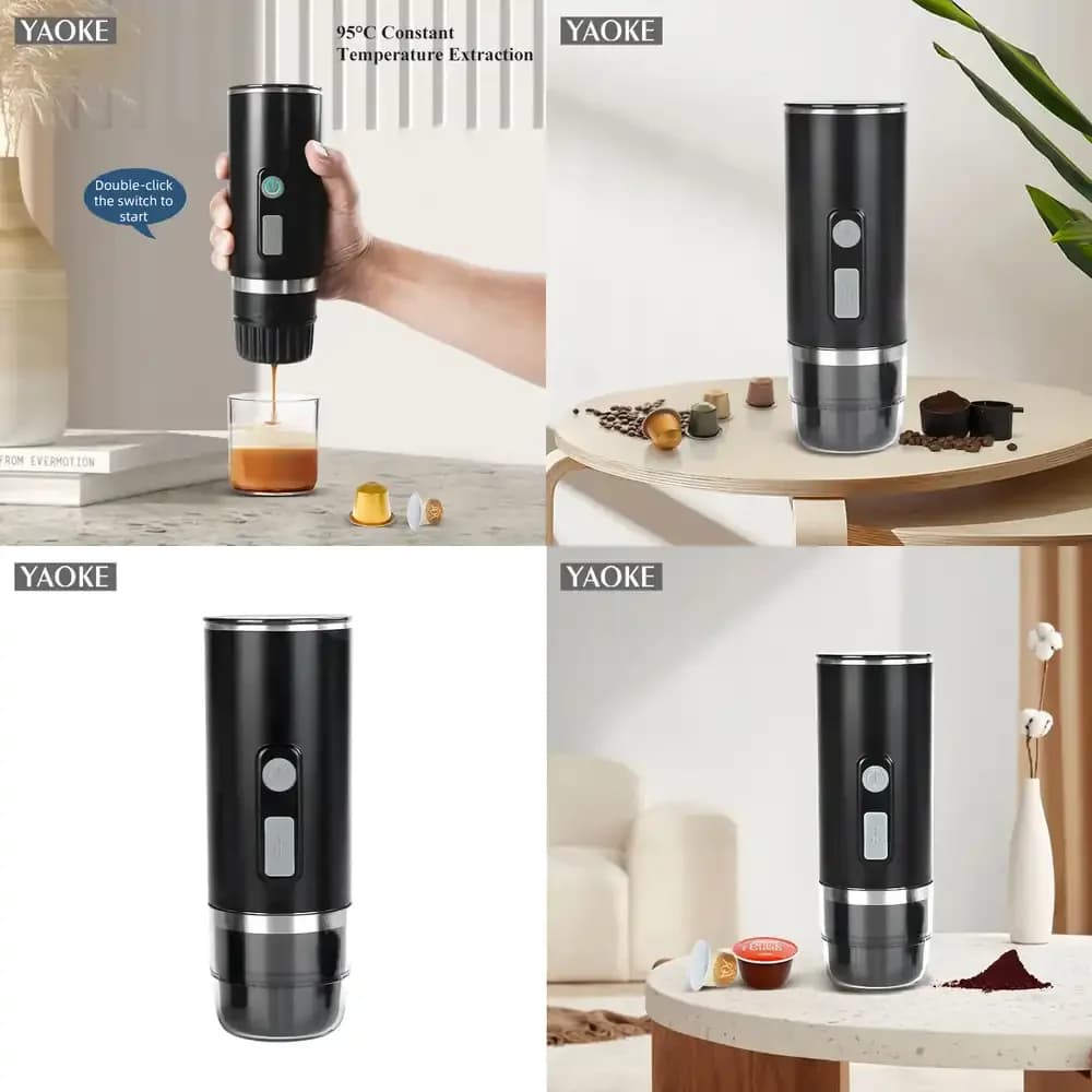 New Design Mini Portable Espresso Coffee Machine Hand Held Coffee Maker for Camping for Travel for Outdoor for Backpacking