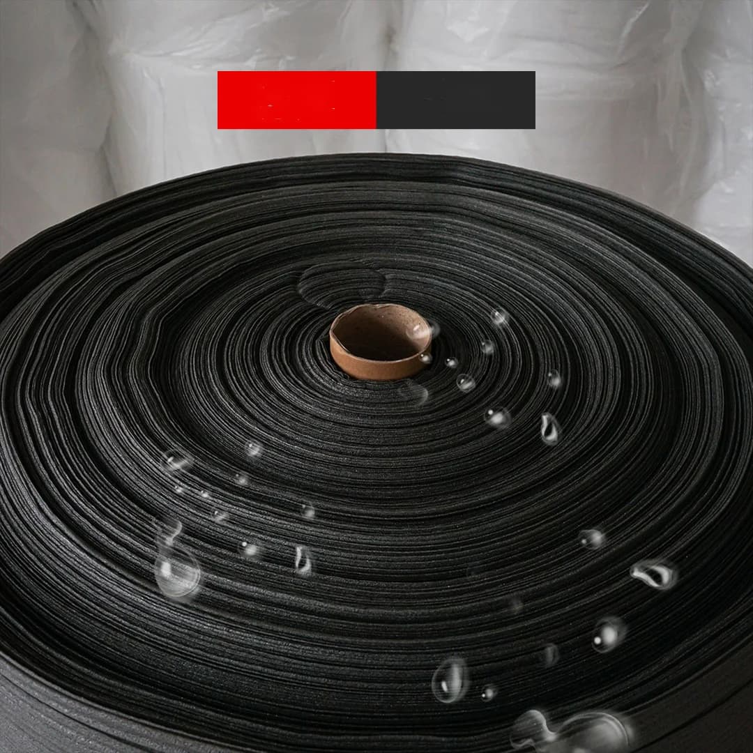 30/40 CM Black EPE Striped Cotton Roll 2mm Thickness 20/30 m Long Amortizing Foam Filled for Product Protection Decoration FAI FROM YOU
