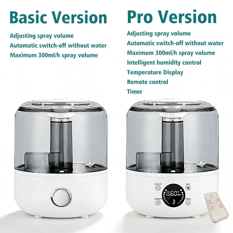 Umidificatore d'aria intelligente da 3000 ml con doppia uscita nebulizzazione: diffusore di aromi di oli essenziali per casa e ufficio, dotato di nebbia regolabile