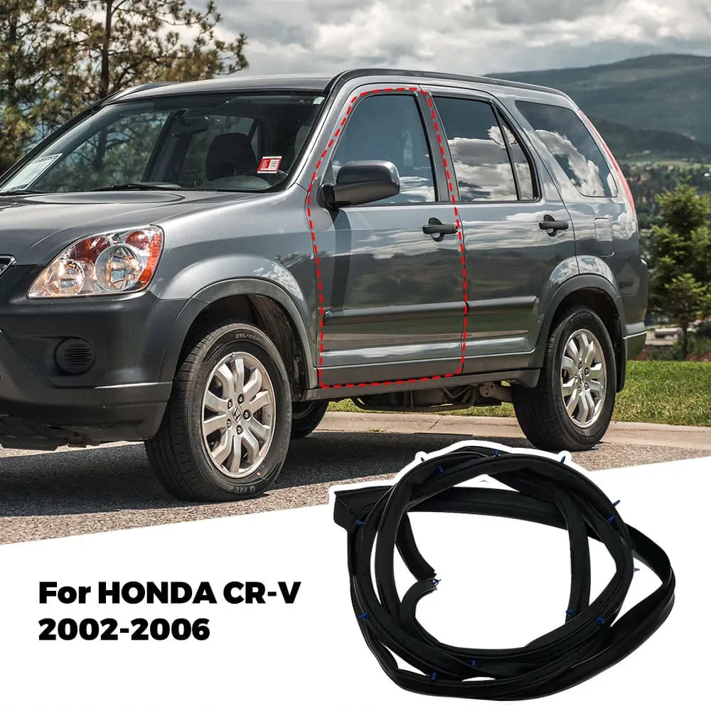 Anteriore Sinistro Per Honda CRV GEN3 2002 2003 2004 2005 2006 Porta Guarnizione Stampaggio Guarnizione Meteo Striscia Porta Esterna Accessorio In Gomma