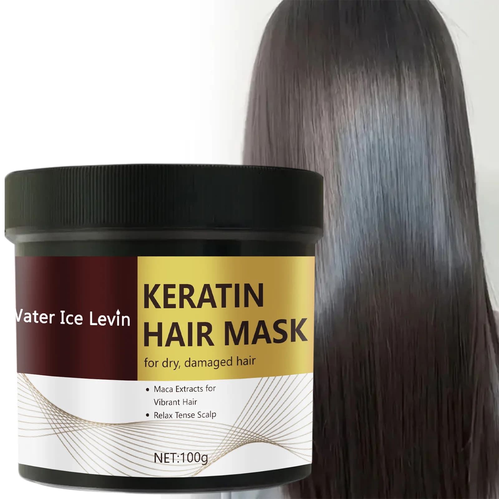 Magic mask for keratin hair 5 seconds Quick repair Hair damaged crespi Soft smooth smooth shiny straightening Deep hydration Hair care