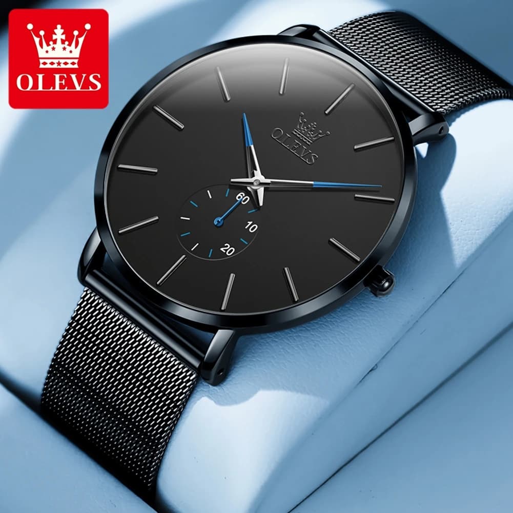 Orologio di marca OLEVS, orologio al quarzo semplice da uomo, orologio da uomo 9954