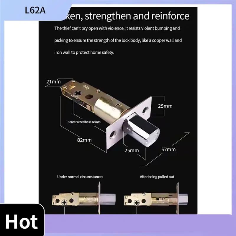 L62A Tuya App Telecomando Smart Door Lock Catenaccio con chiavi Serratura per impronte digitali Elettronica Serratura elettronica per casa digitale