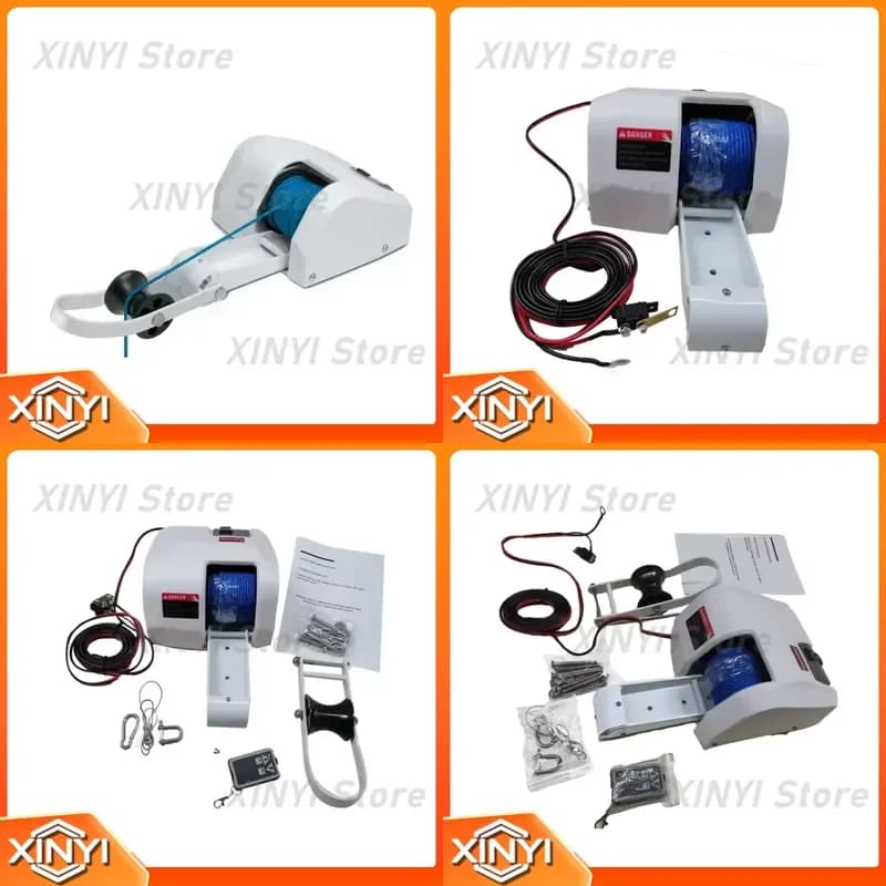 for GDYAC35SW 12V Electric Boat Anchor Winch Standard Fishing Windlass for Sea Water 35Lb Marine Boat Electric Winches