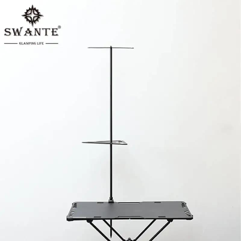 Swante lega di alluminio lampada da campeggio all'aperto palo palo pieghevole pesca appeso supporto di fissaggio luce per obiettivo Zero lanterna