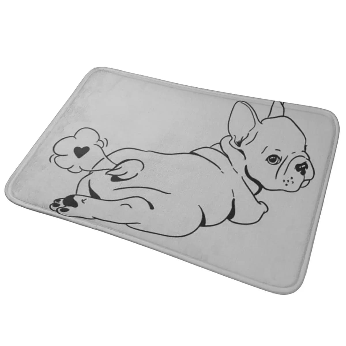 Divertente francese Frenchie Bulldog Cucciolo di cane Zerbino antiscivolo Zerbino Tappeto per ingresso cucina Casa Soggiorno Tappetino