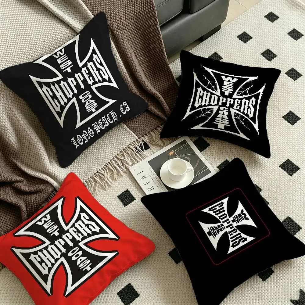 West C-Coast C-Choppers Pillow Gifts Home Office Furnishings Bedroom Sofa Car Cushion Cover case 45x45cm