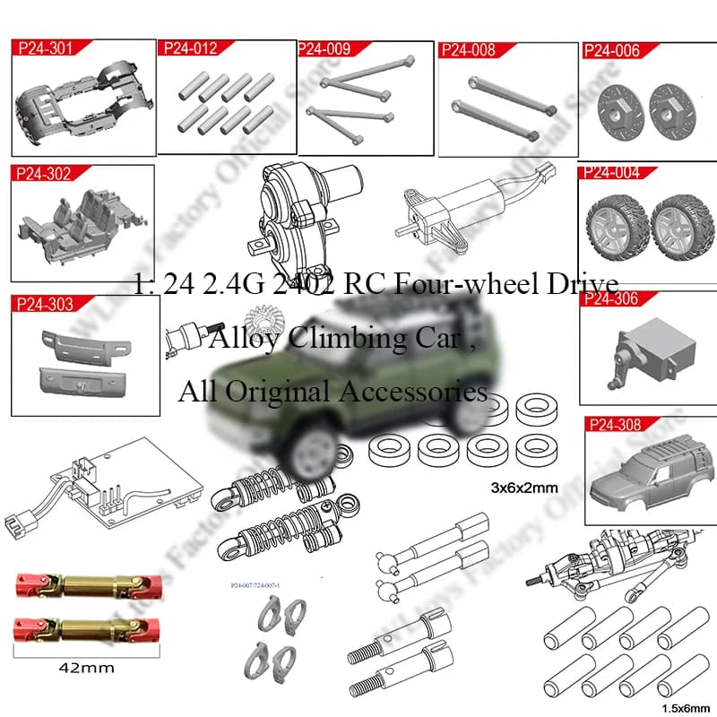 2.4G 2402 RC, all original and light accessories