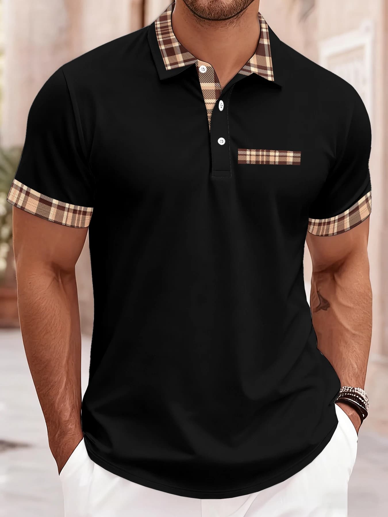 Polo da uomo estiva 2026 - Design stampato in 3D, traspirante, leggera, elegante e alla moda, abbigliamento da uomo per esterni