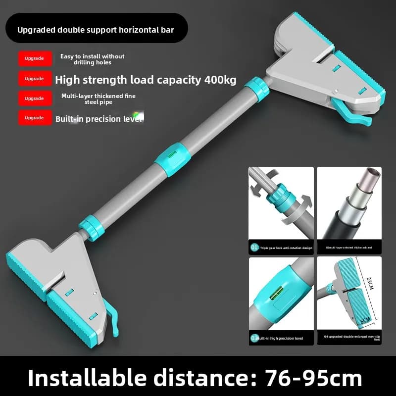 Traction bar with frame for door without drill Bar for home gym for steel wall mounted interior