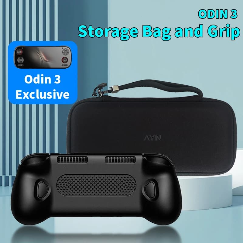 Per AYN Odin 3 TPU Grip Shell BORSA originale Odin3 Console di gioco TPU Grip custodia Supporto con borsa per il trasporto Accessori