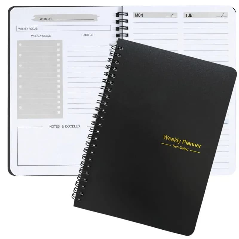 Agenda pianificatore A5 senza data per agenda settimanale Quaderni con agenda settimanale giornaliera da 52 fogli