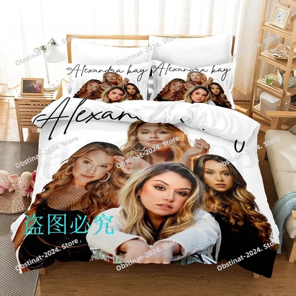 Hot Alexandra Kay Set biancheria da letto Singolo Twin Full Queen King Size Set letto per bambini per adulti Set copripiumino Anime parure de lit
