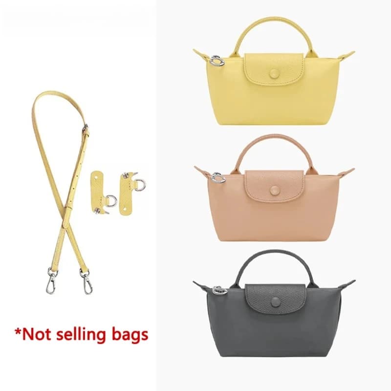 2026 New Leather Bag Strap For Longchamp Mini Lime Durable Fashion Without Punching Modification Bag Accessories