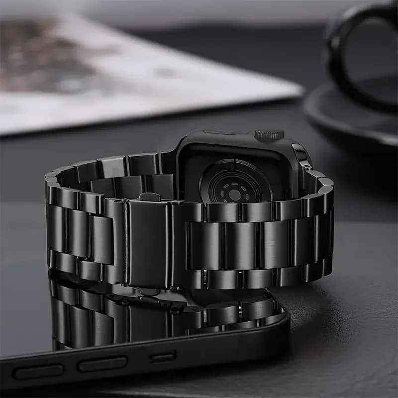 Cinturino in acciaio inossidabile per Apple Watch 45mm 44mm Ultra 2 49mm 42mm-40mm-41mm-46mm, cinturino metallico per serie 10 9 8 7 6 5 4 3 SE