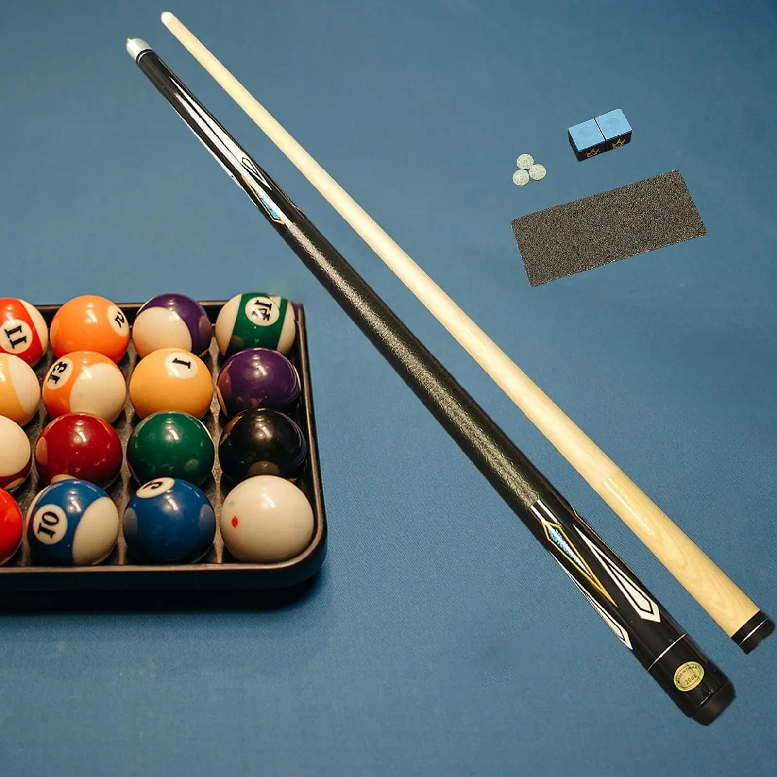 Stecca da biliardo segmentata ed elegante stecca da biliardo a due sezioni da 146 cm stecca da biliardo professionale leggera con punta da 13 mm per esercitarsi nel gioco in biliardo