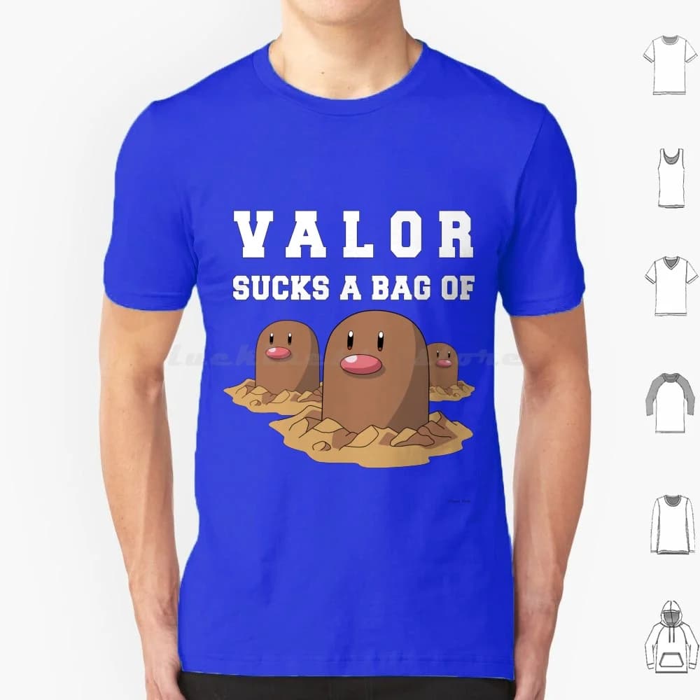 Valor Sucks T Shirt Big Size 100% cotone Gameboy Team Valor Go Videogiochi Divertente Mystic Valor Team Mystic