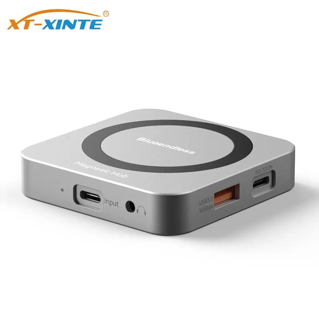 Multifunzionale 8 in 1 M.2 per Docking Station SSD NVME USB3.1 10Gbps 100W PD 4K60HZ HDTV Custodia SSD magnetica M.2