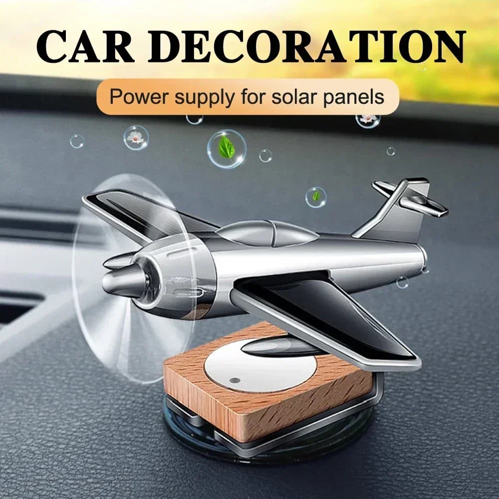 NEW deodorant for auto solar energy Automobiles Rotating Ornament Silent CNC interior accessories car with essential oil