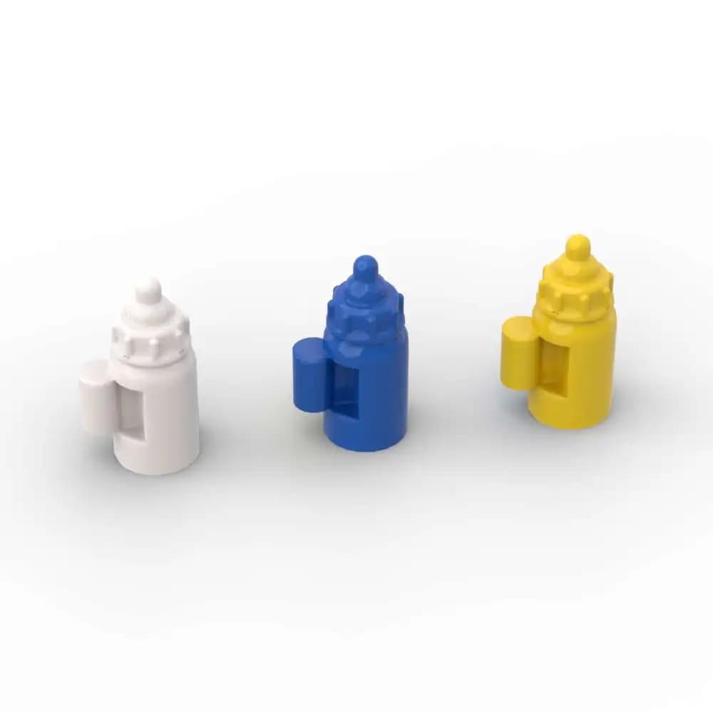 MOC 10 Pezzi 18855 Utensile Portatile con Manico, Bottiglia per Latte, Kit di Costruzioni, Mattoncini, Giocattolo Educativo per Bambini, Regalo