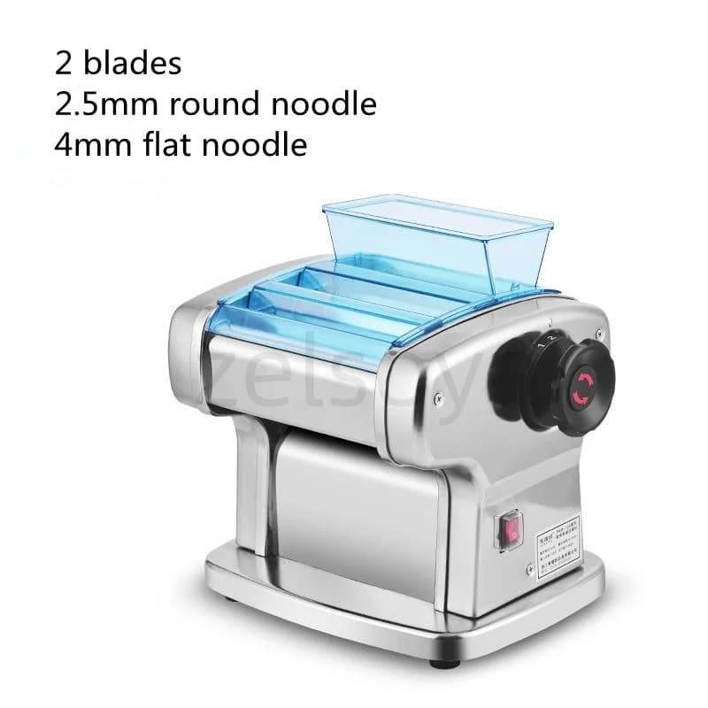 Macchina per noodle elettrica a 2 lame Macchina per pressa per pasta multifunzionale Piccola macchina per avvolgere gnocchi automatica per uso domestico