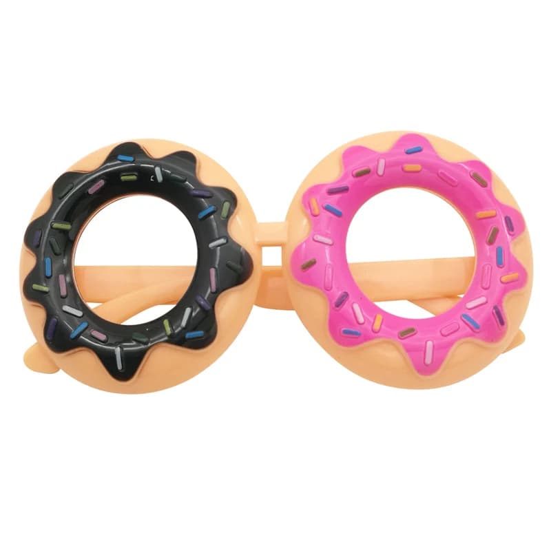 Occhiali da sole da donna con ciambella hawaiana Cosplay Maschera anime Decorazione festa di compleanno Ciambella di nozze Occhiali per bambini per adulti