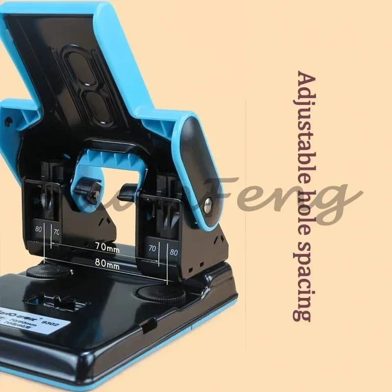 220V Manual Office Stationery Stapler Hole Puncher Document Stapler