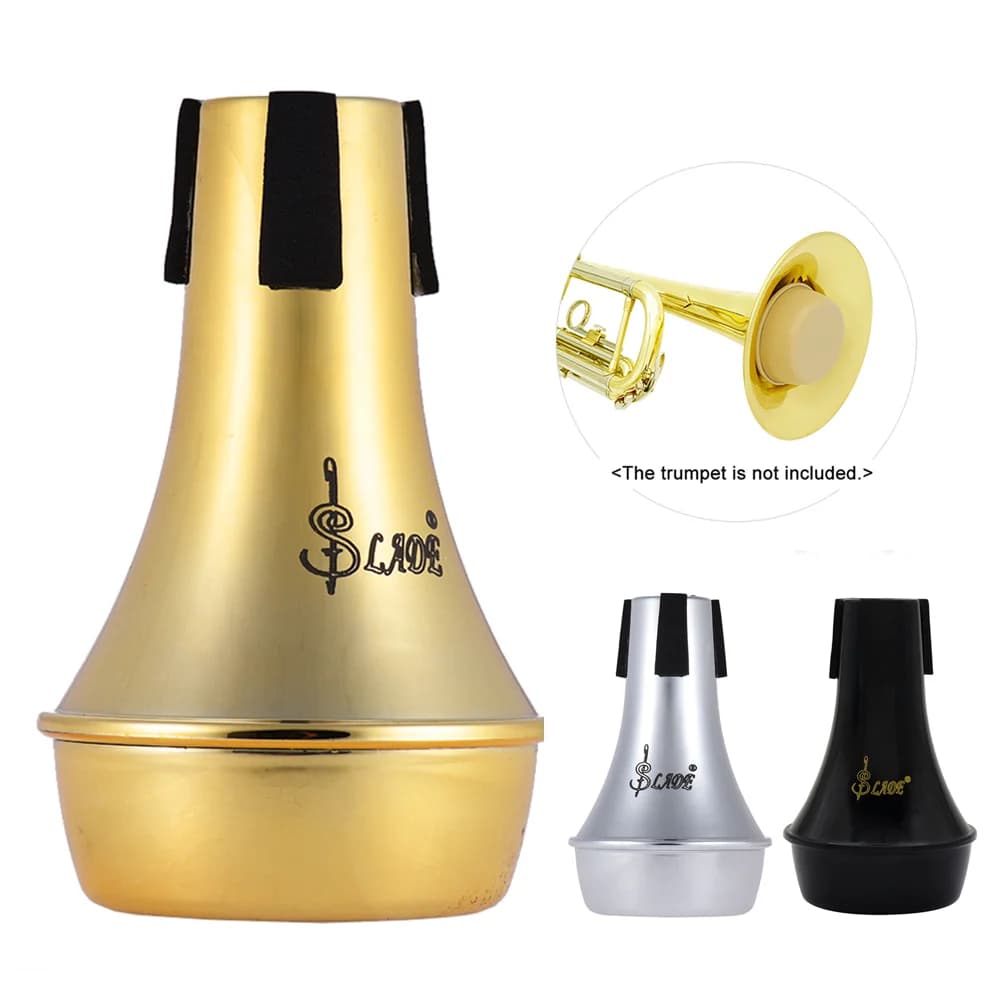Mini tromba pratica leggera silenziatore muto dritto materiale ABS Sourdine