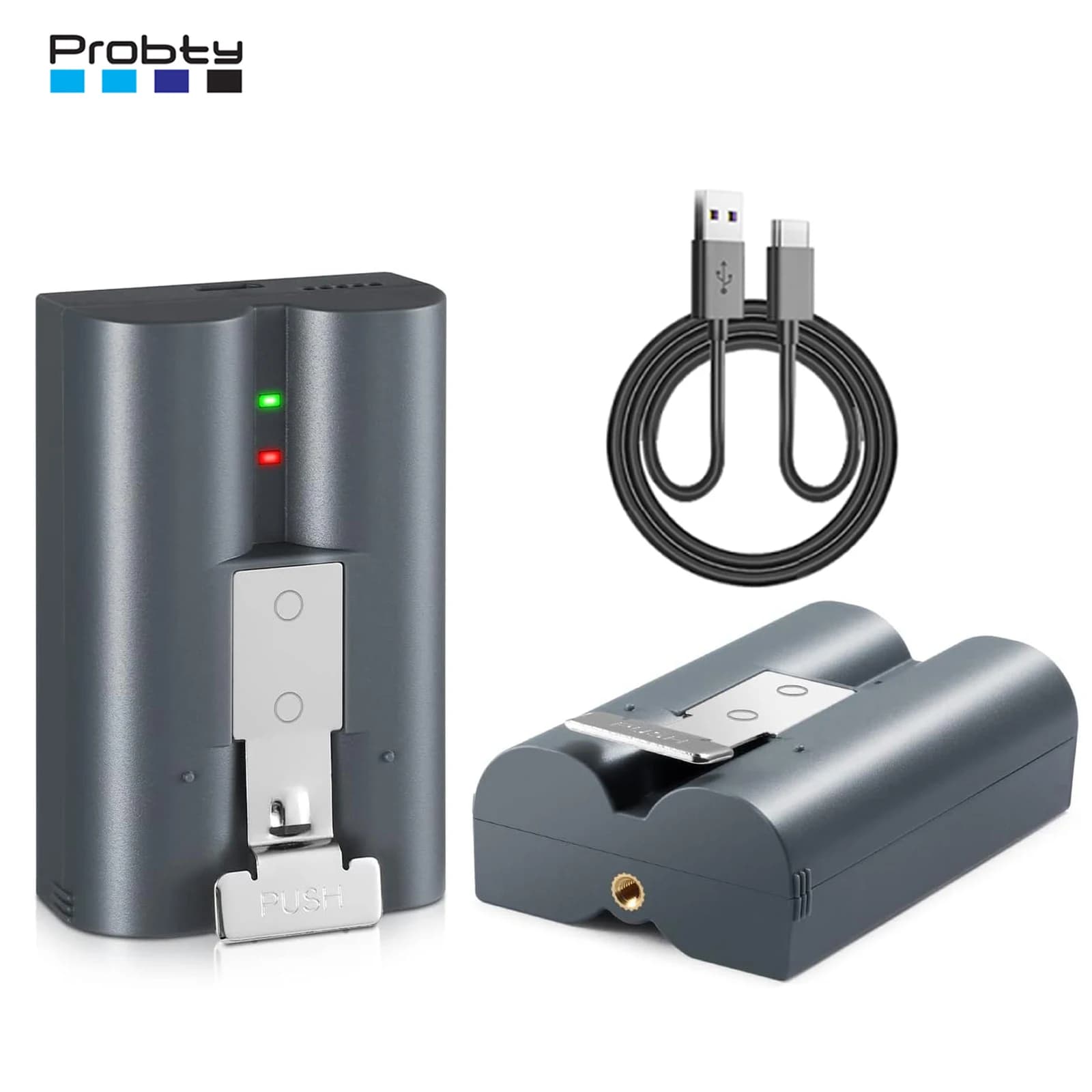 Batteria ricaricabile Probty 6800mAh per campanello video Ring 2/3/4, videocitofono 3 Plus, batteria con camma adesiva