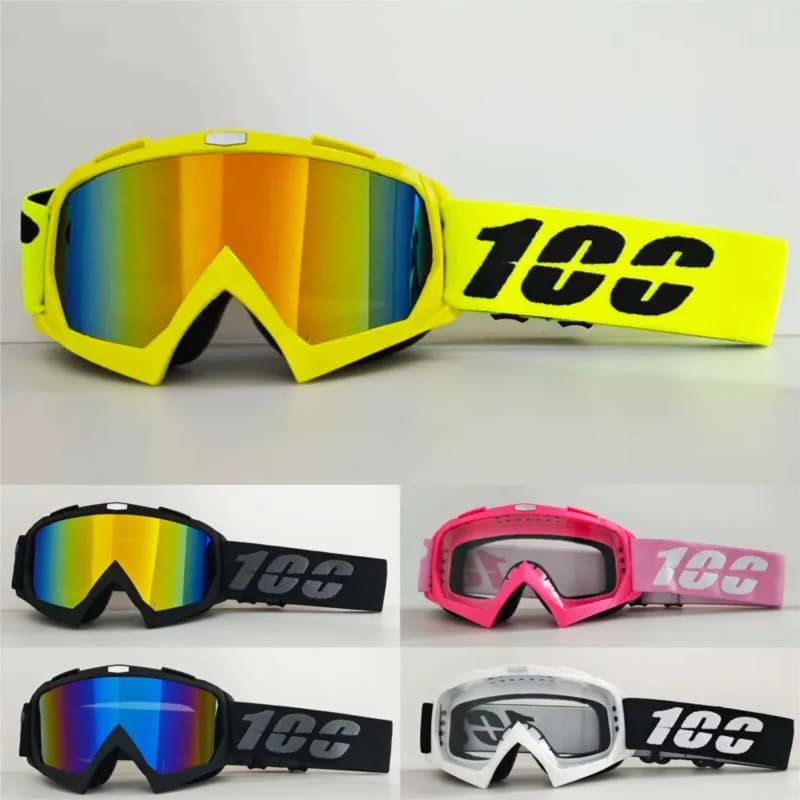100 Occhiali da Sci Professionali Invernali Antivento Antipolvere Antisabbia per Snowboard e Sci Alpino