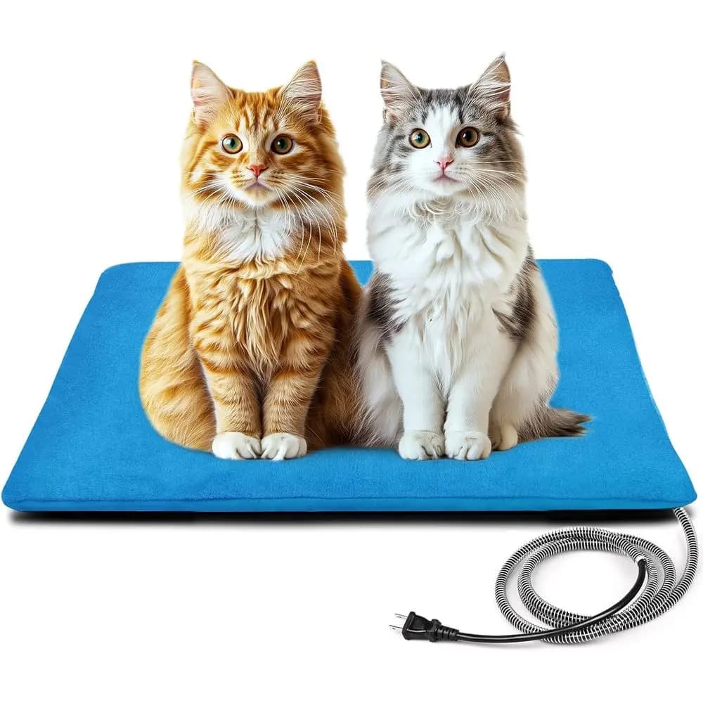 Tappetino riscaldante per animali domestici da esterno per cani e gatti, letto per cani riscaldato impermeabile multi-dimensione per esterni, coperta per tappetino riscaldante per animali domestici con