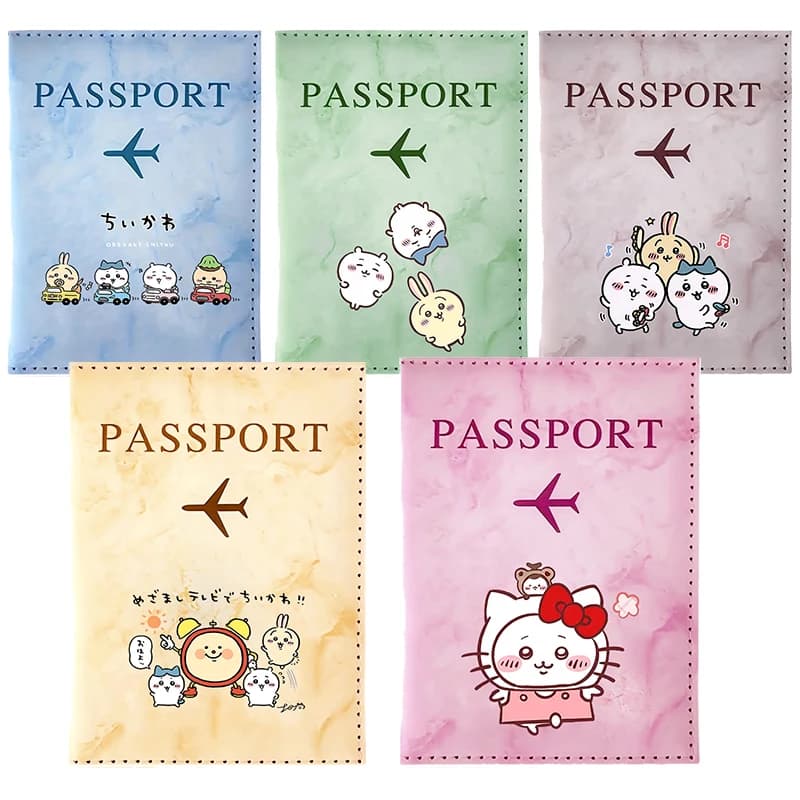 CUTE Chiikawas Passport Holder for Travel Essentials Passport Wallet Cover Case Travel Accessories,Passport Book Holders Gift