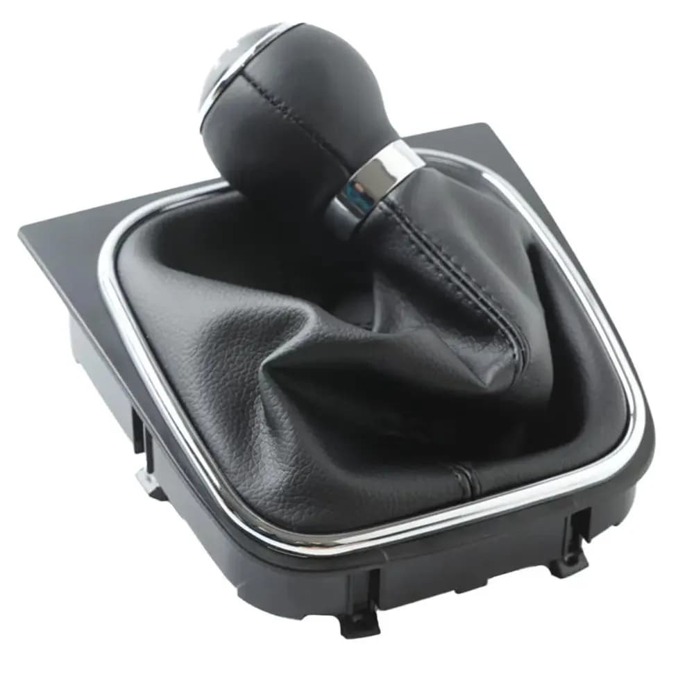 5/6 Speed Gear Shift Knob with Leather Boot Collar Case for Volkswagen VW Golf 5 V 6 VI MK5 MK6 Jetta 2005-2014 Car Stying