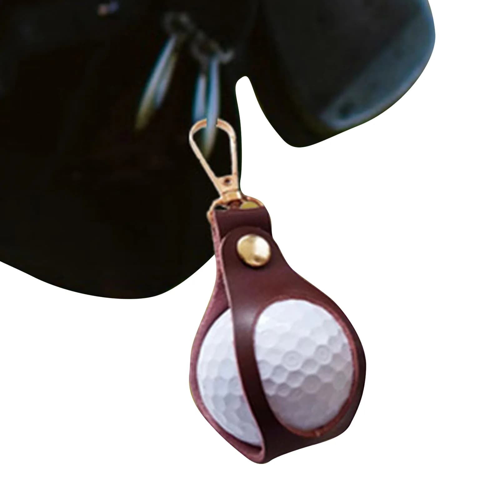 Custodia protettiva per pallina da golf portatile Custodia protettiva per pallina da golf in pelle Accessori sportivi per allenamento da golf all'aperto